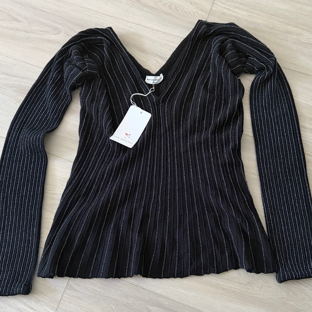 Sonia Rykiel Black Knit Top